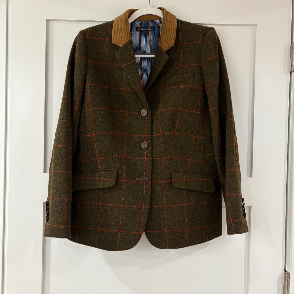 Brooks Brothers women’s wool plaid blazer